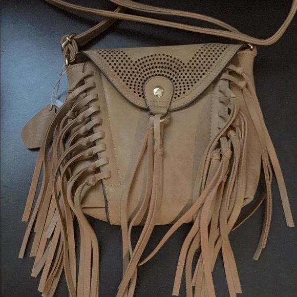 Fringe Tan purse - Picture 1 of 5
